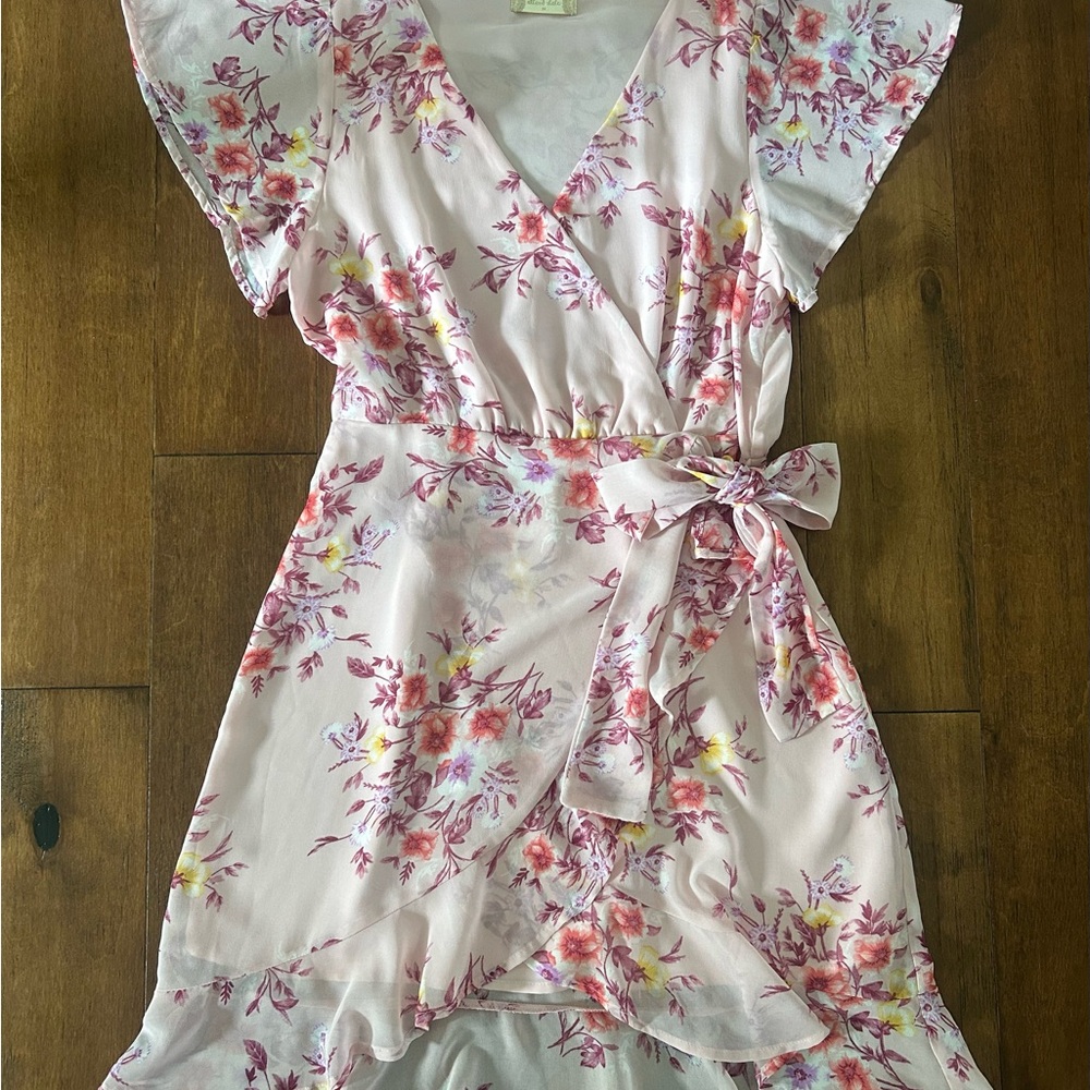 Altar'd State Pink Floral Dress